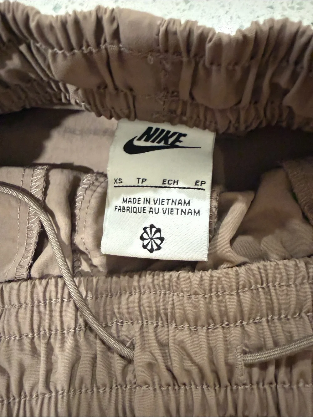 Nike Brown Athletic Shorts with Elastic Waist